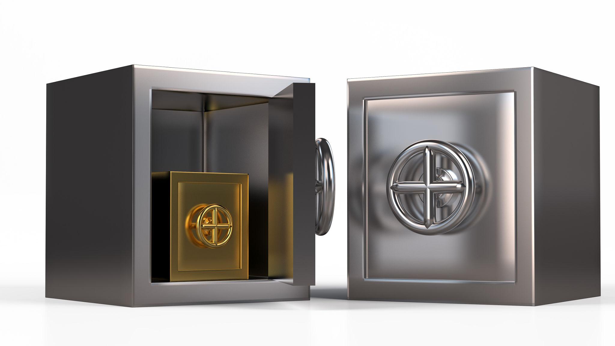 Security metal safe inside another safe model